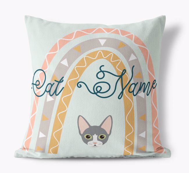 Arch Design: Personalised {breedCommonName} Canvas Cushion